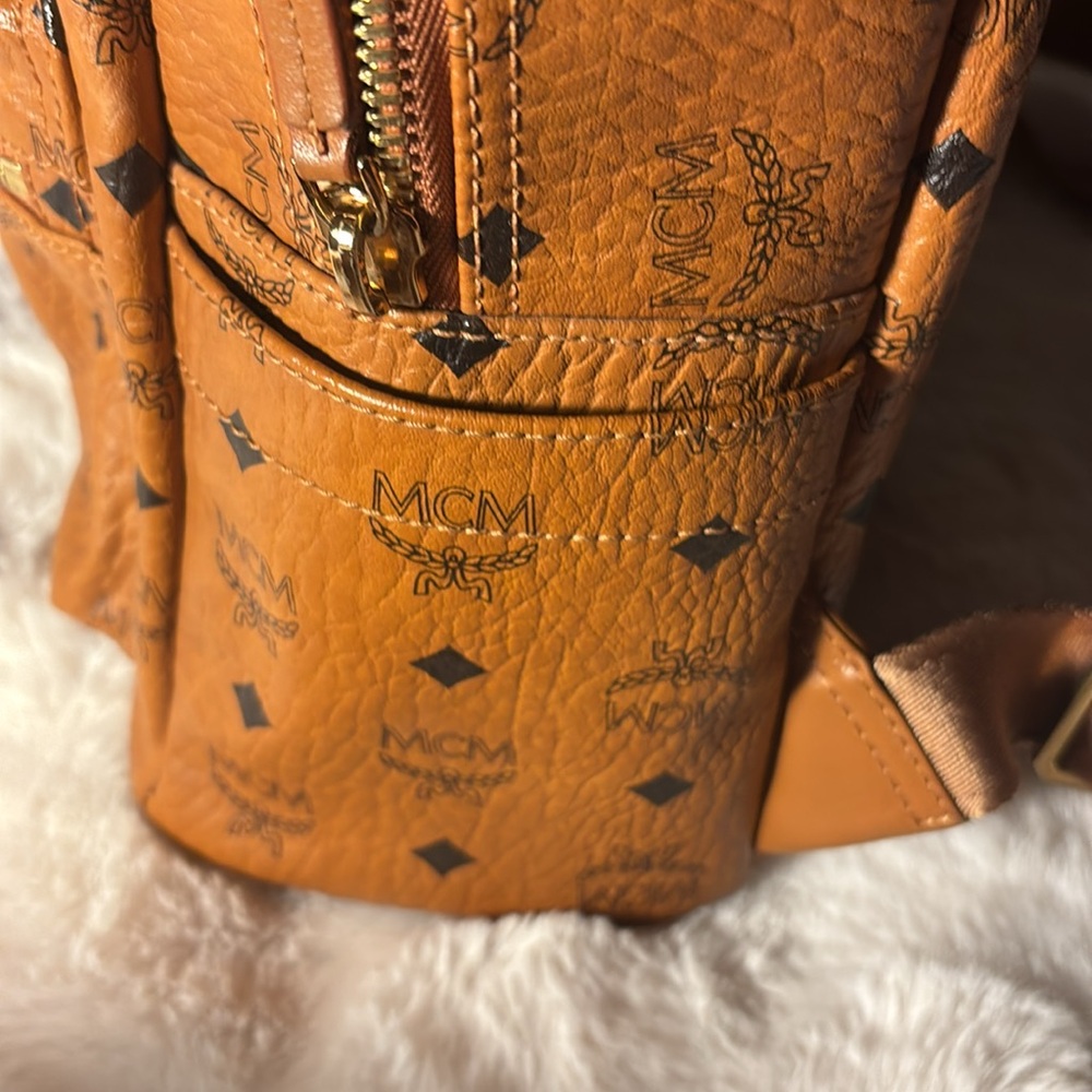Mcm Monogram Backpack Euc - image 5